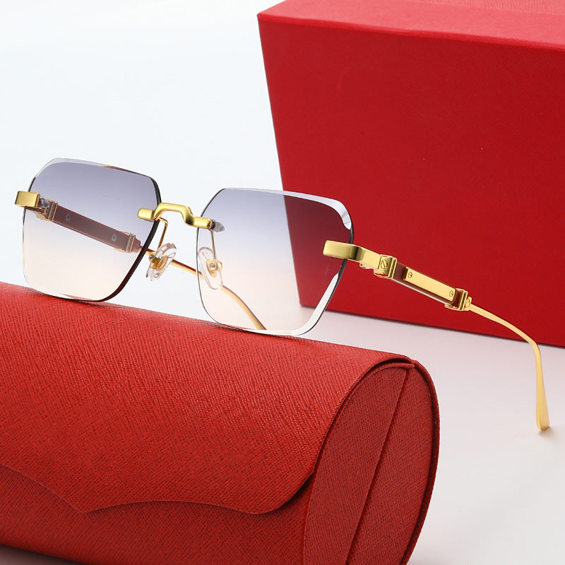 Damen modische Sonnenbrille mit stylischem quadratischen Rahmen Karnz