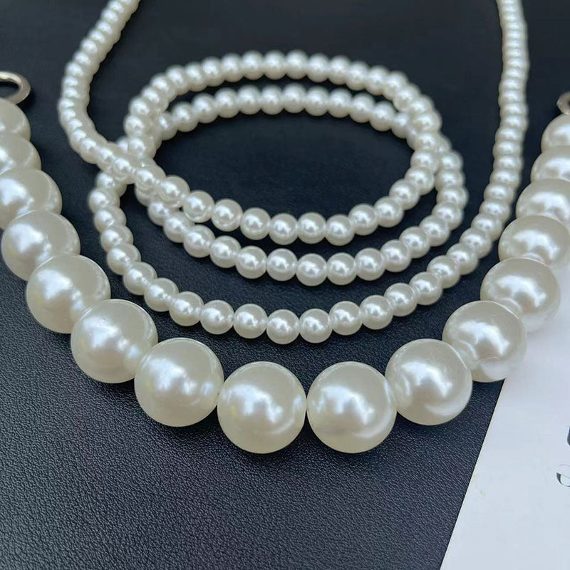 Elegante Mehrstrang-Perlenkette Karnz