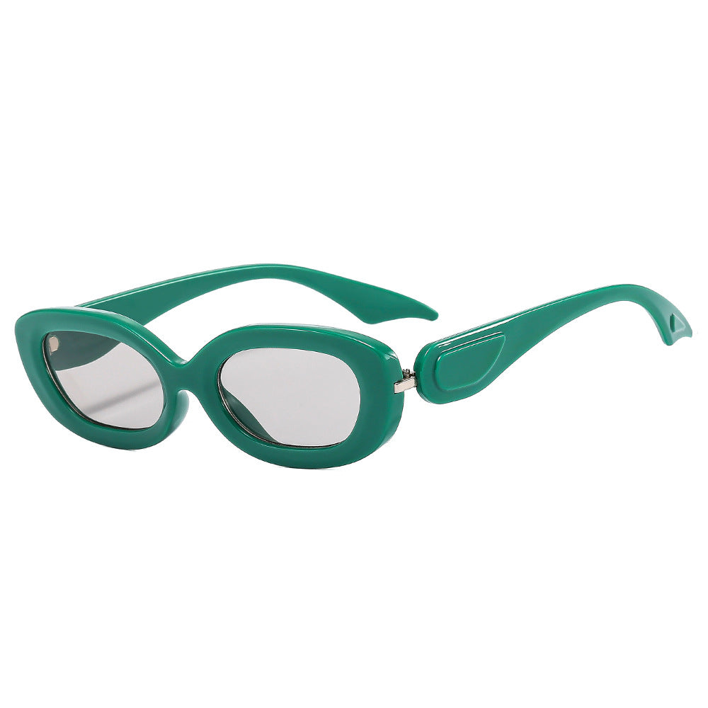 Damen modische Sonnenbrille mit stilvollem geschwungenem Rahmen Karnz