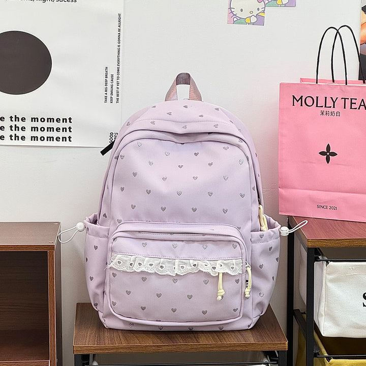 Verspielt Herz Muster Rucksack