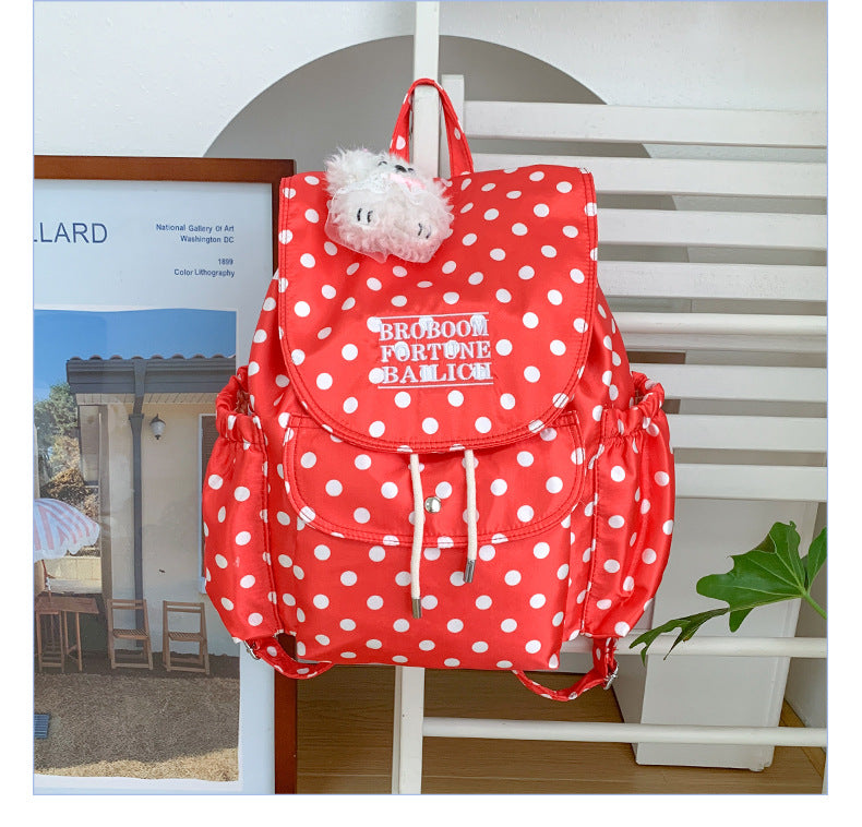 Gepunktetes Muster Freizeit-Rucksack