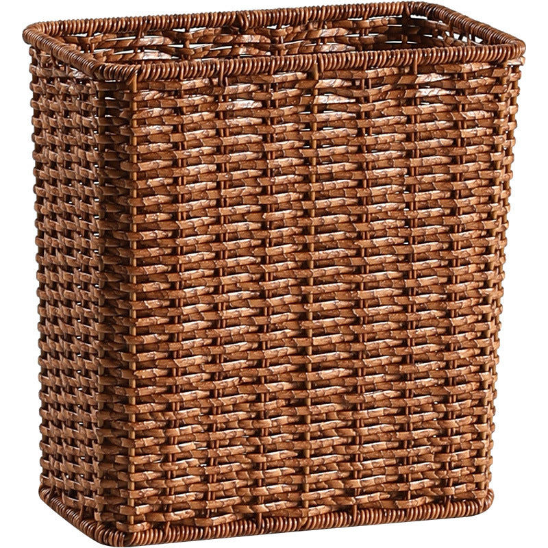 Unisex Rechteckiger Aufbewahrungskorb aus handgewebtem Material Karnz