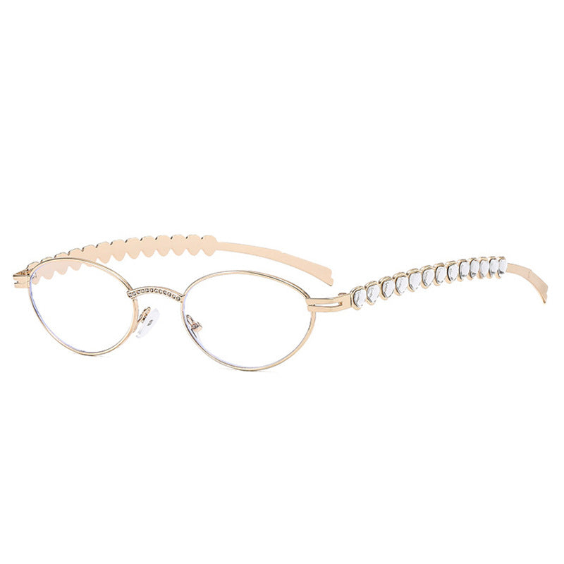 Damen modische Sonnenbrille mit dekorativem Rahmen und stilvollen Akzenten Karnz