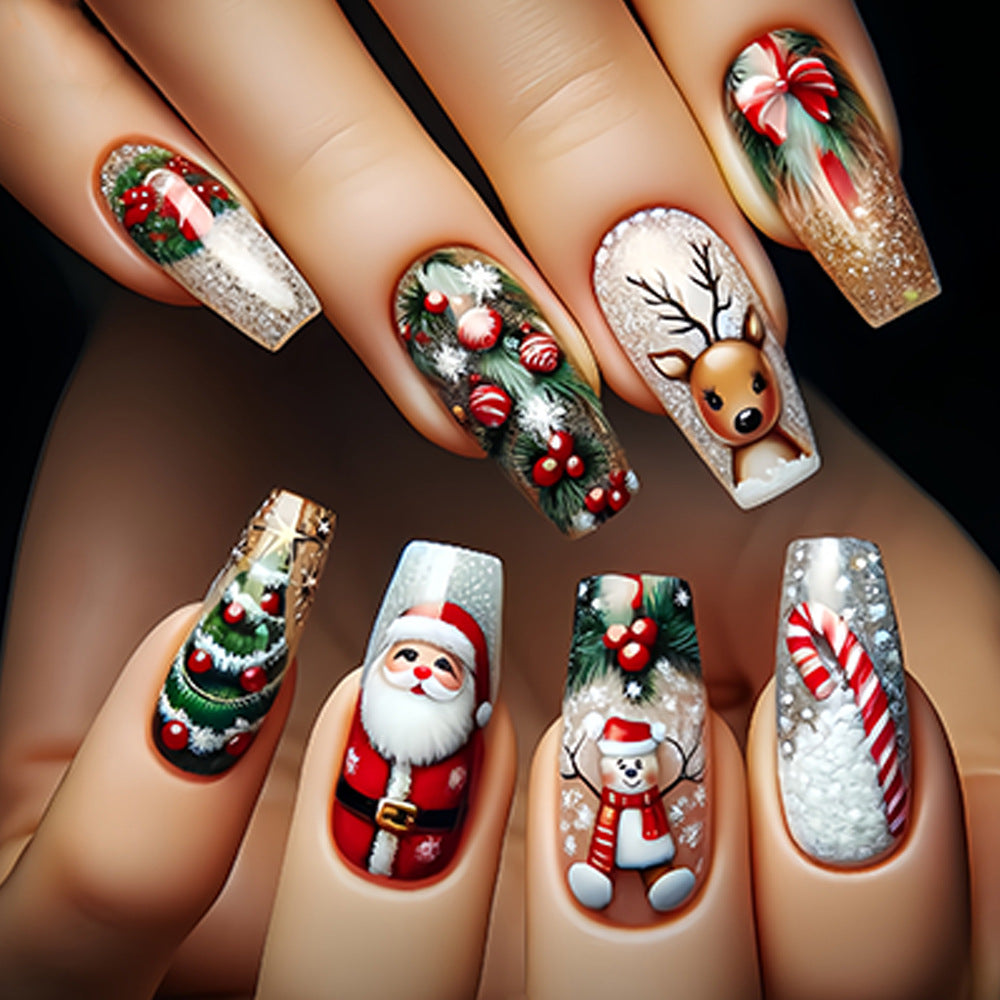Festliches Thema Acrylnagel Kunst Set Karnz
