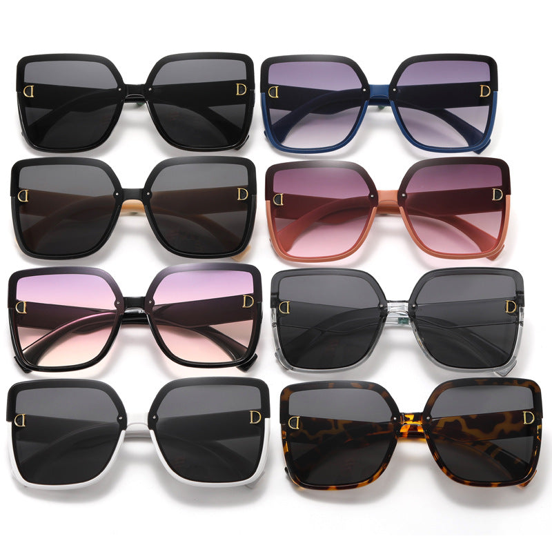 Damen modische quadratische Sonnenbrille im minimalistischen Design Karnz