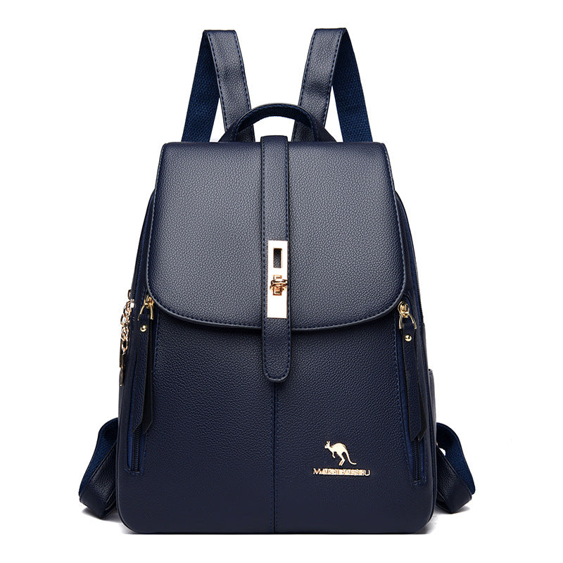 Eleganter Multifunktionaler Leder-Rucksack Karnz