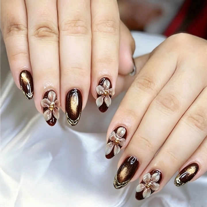 Elegantes Florales Nagelkunstset
