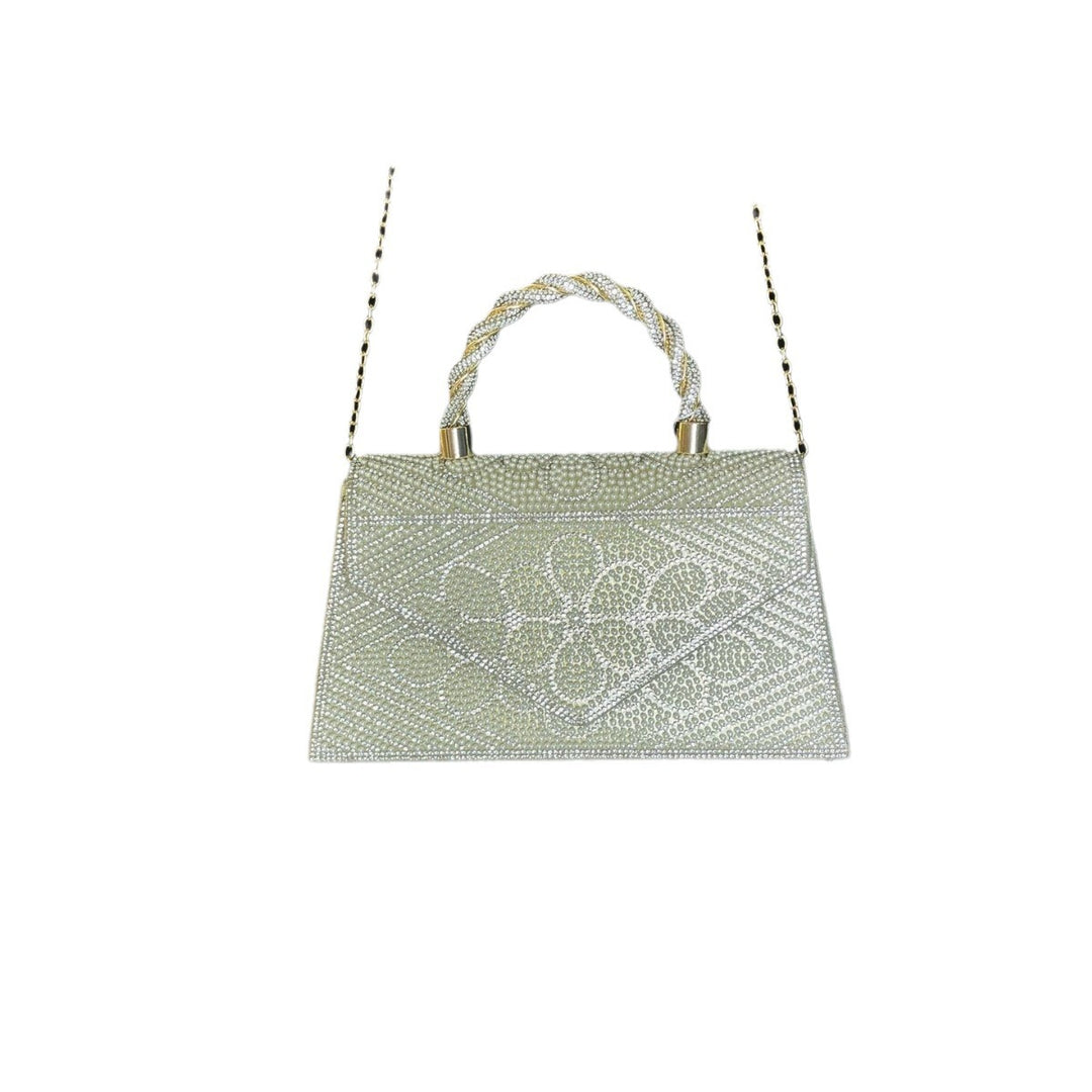 Strass-besetzte Abendhandtasche