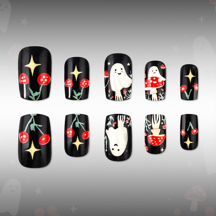 Verspieltes Halloween-Themen-Nagelkunst-Set Karnz