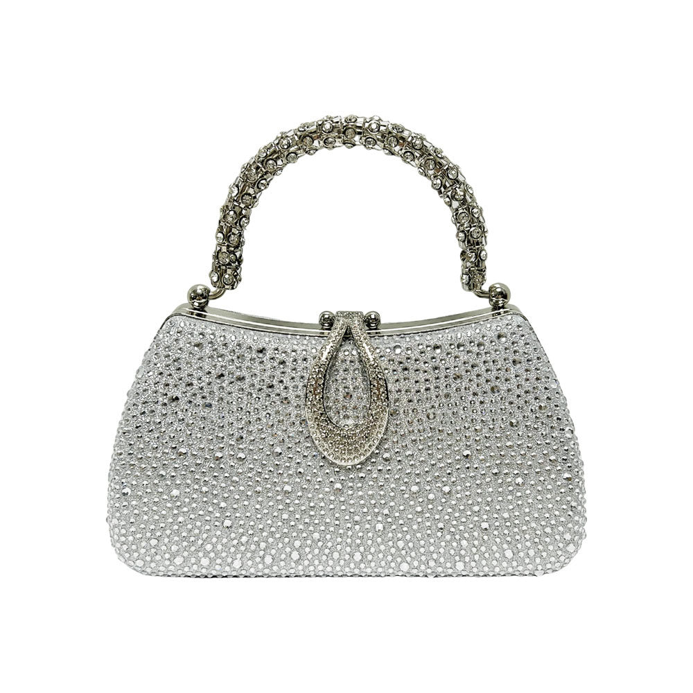 Glitzerstein-verzierte Clutch für den Abend