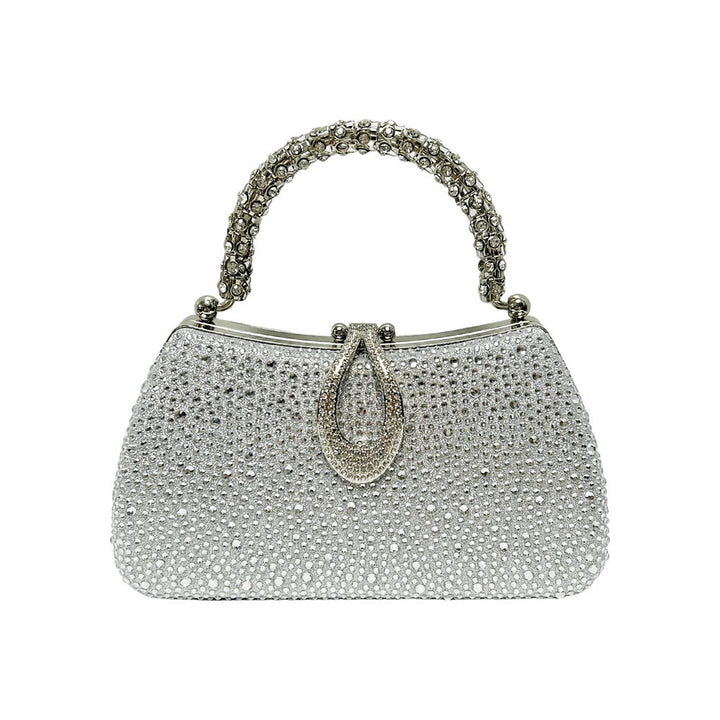 Glitzerstein-verzierte Clutch für den Abend