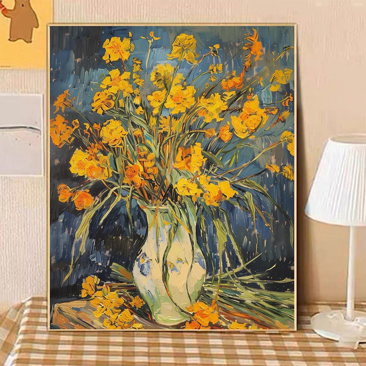 Artistische Florale Stillleben Leinwandkunst Karnz