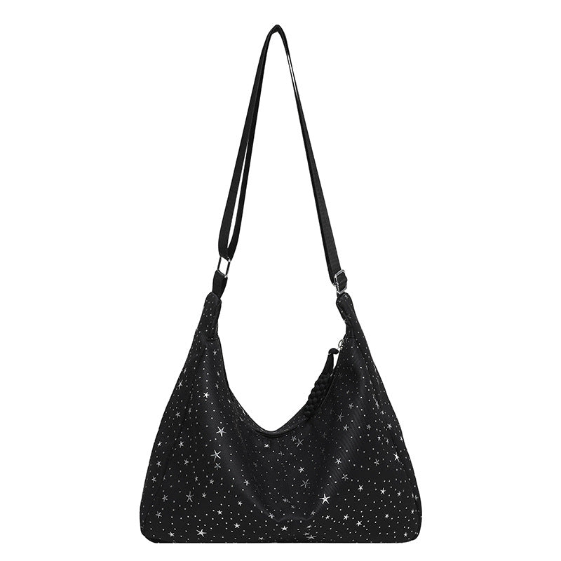 Stylische Stern-Druck Schultertasche