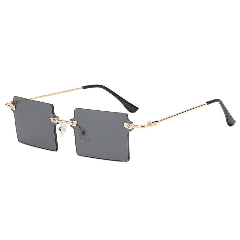 Damen modische oversized Sonnenbrille mit rechteckigem Design Karnz