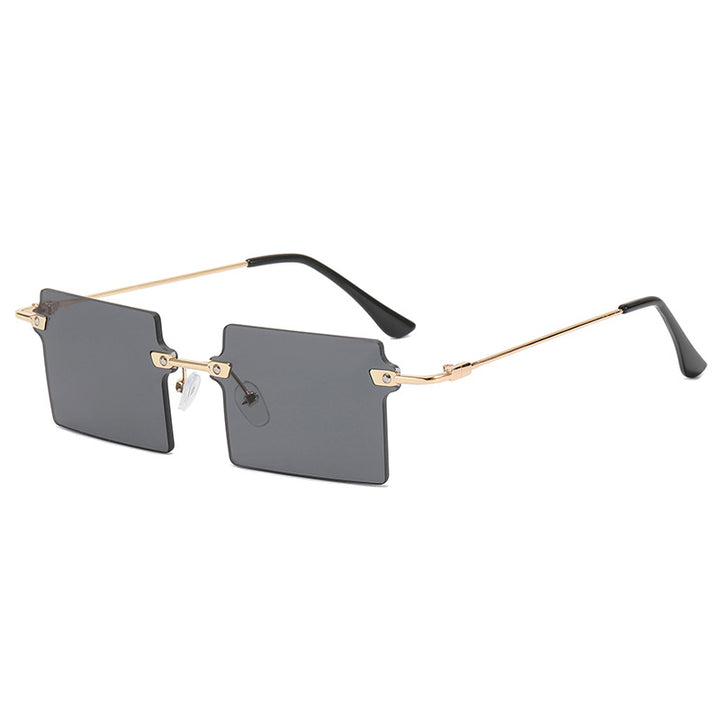 Damen modische oversized Sonnenbrille mit rechteckigem Design Karnz