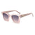 Damen modische quadratische Sonnenbrille mit goldenen Details Karnz