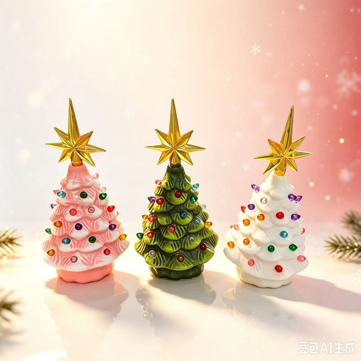 Dekorative Keramische Weihnachtsbaumfigur Karnz