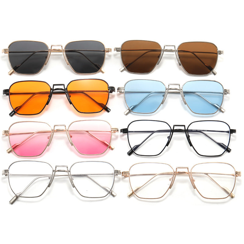 Damen modische viereckige Brille mit minimalistischer Rahmenstruktur Karnz
