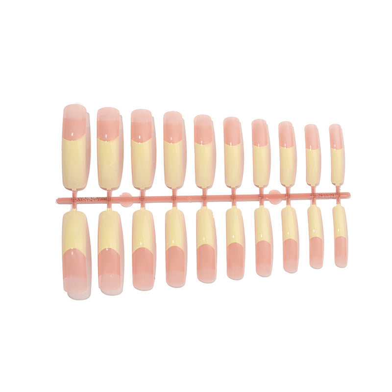 Premium French Tip Press-On Nail Set Karnz