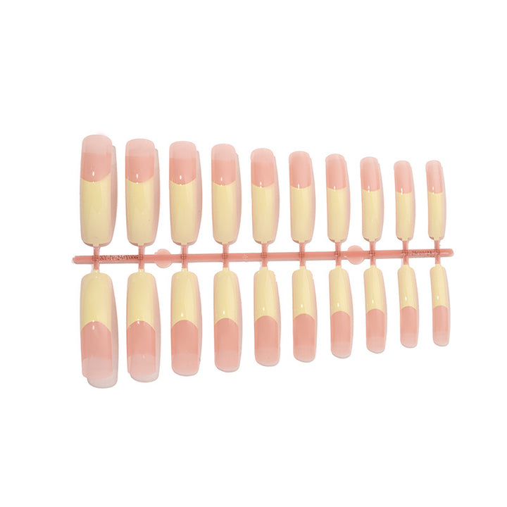 Premium French Tip Press-On Nail Set Karnz