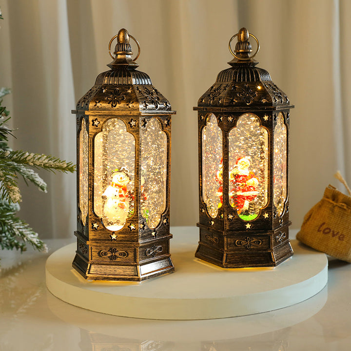 LED-beleuchtete Weihnachtslaterne Dekoration Karnz