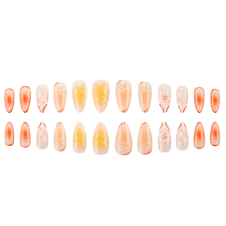 Floral Gel Press-On Nail Set Karnz