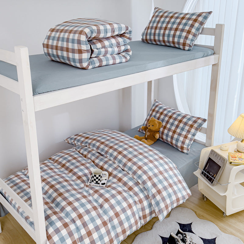 Leichtes Baumwolle Etagenbett Bettwäsche Set mit Bettbezug, Kissenbezug und Spannbettlaken