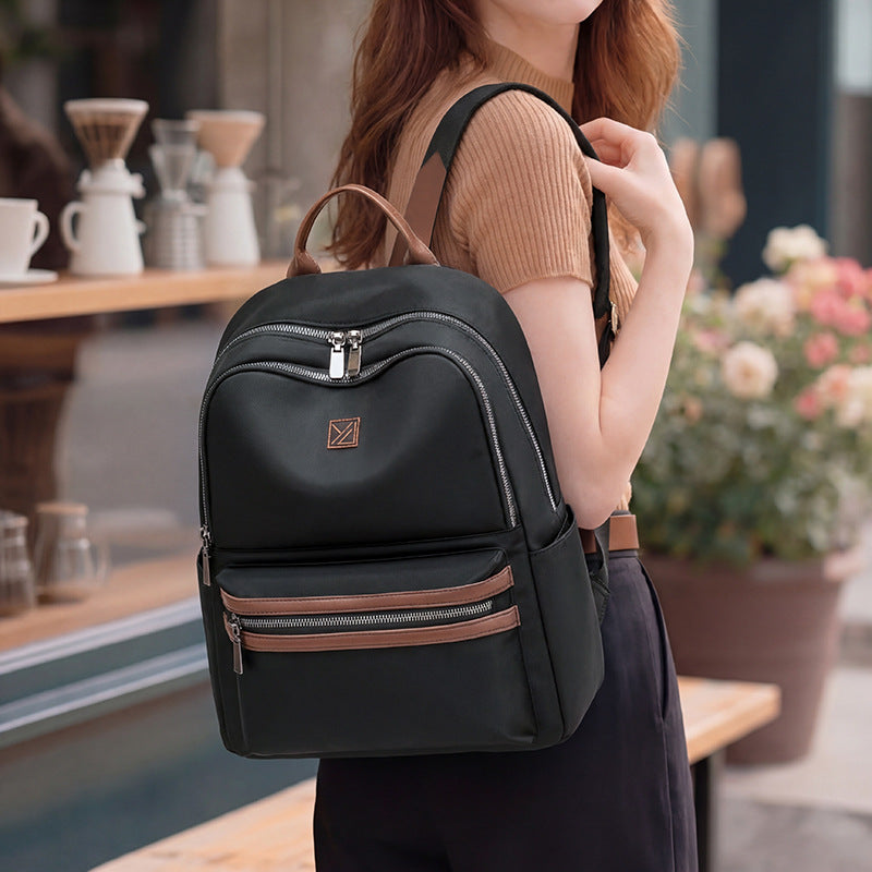 Multi-Compartment Leder Rucksack Karnz