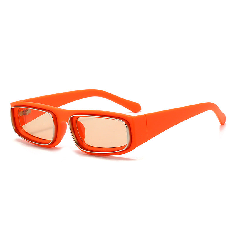 Damen modische und trendige Sonnenbrille mit breitem Rahmen Karnz