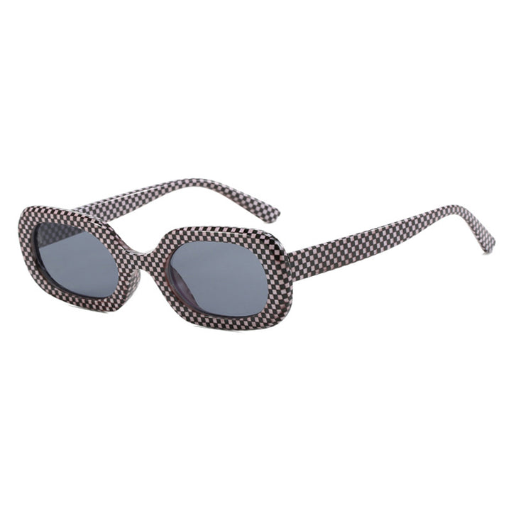Damen oversized Sonnenbrille mit ausgefallenem Muster Karnz