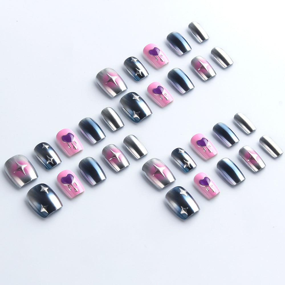 Himmlisches Press-On Nagelkunst Set Karnz