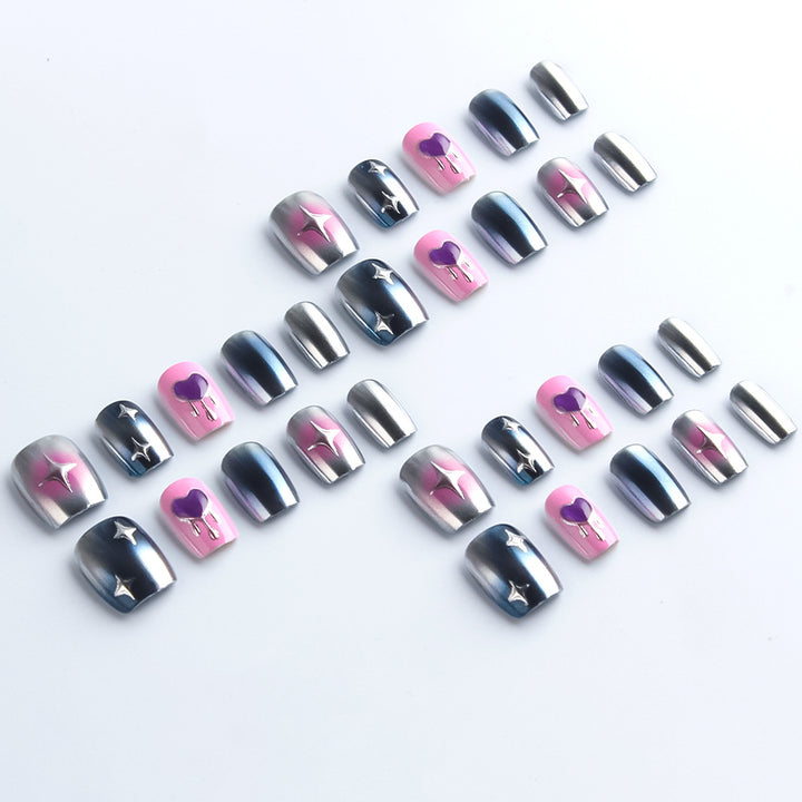 Himmlisches Press-On Nagelkunst Set Karnz