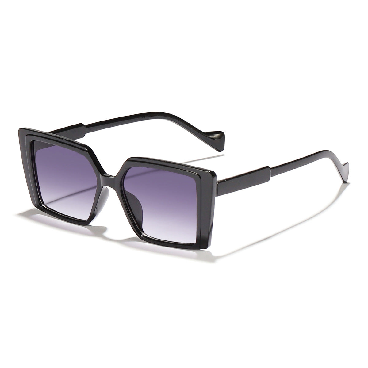 Damen elegante quadratische Sonnenbrille mit verspiegelt Gläsern Karnz