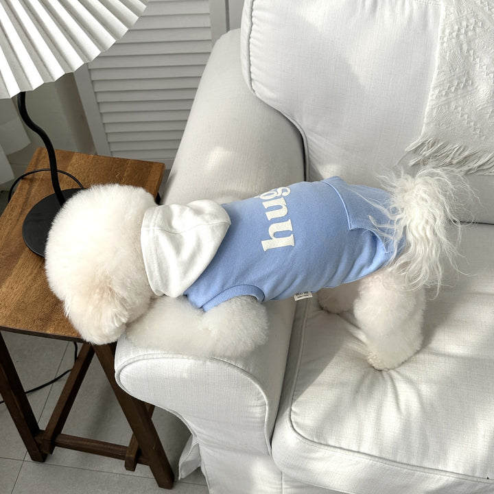 Pet Baumwollfleece Kapuzenhundepullover mit Tasche