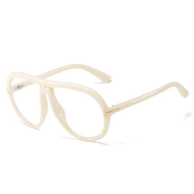 Oversized Modische Transparente Rosa Sonnenbrille Karnz