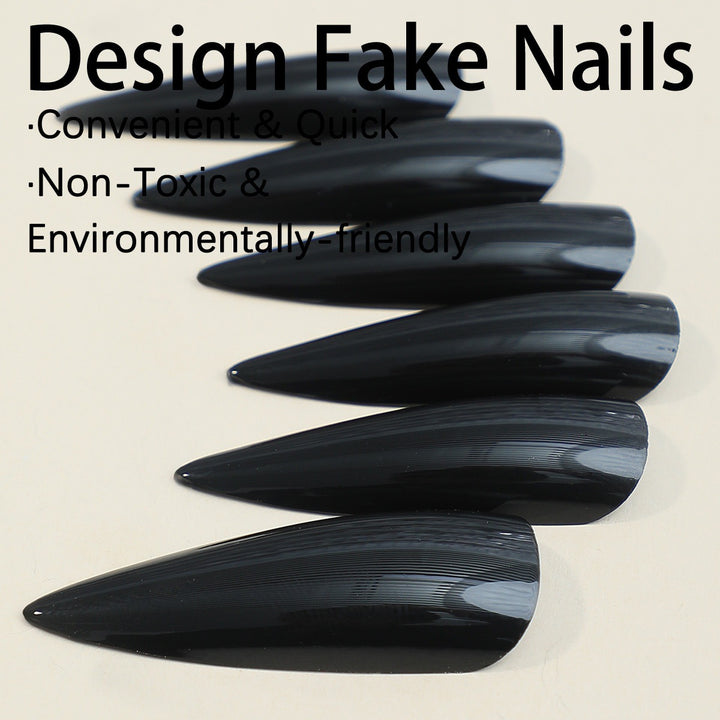 Kunstnagelset mit elegantem spitzen Design Karnz