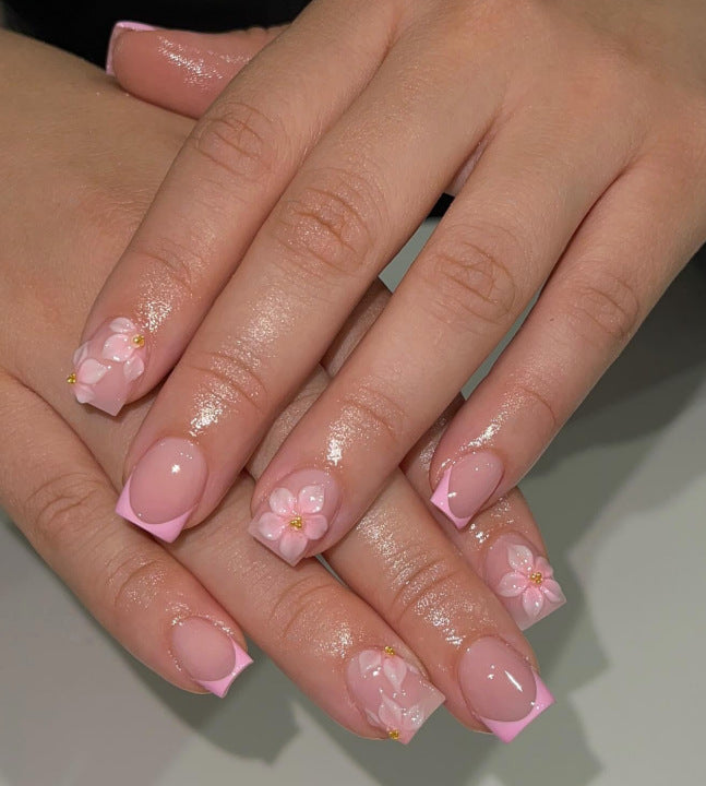 3D Floral Nail Art Design Karnz