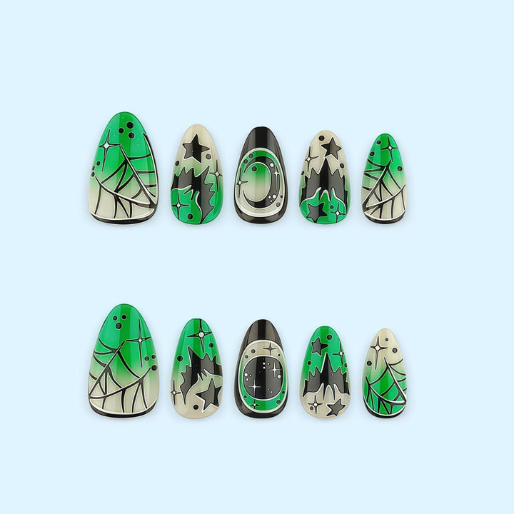 Kreative Kunstnägel im Halloween-Design Karnz