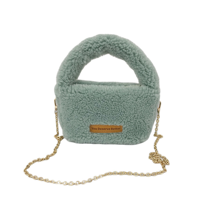 Faux-Fur-Handtasche