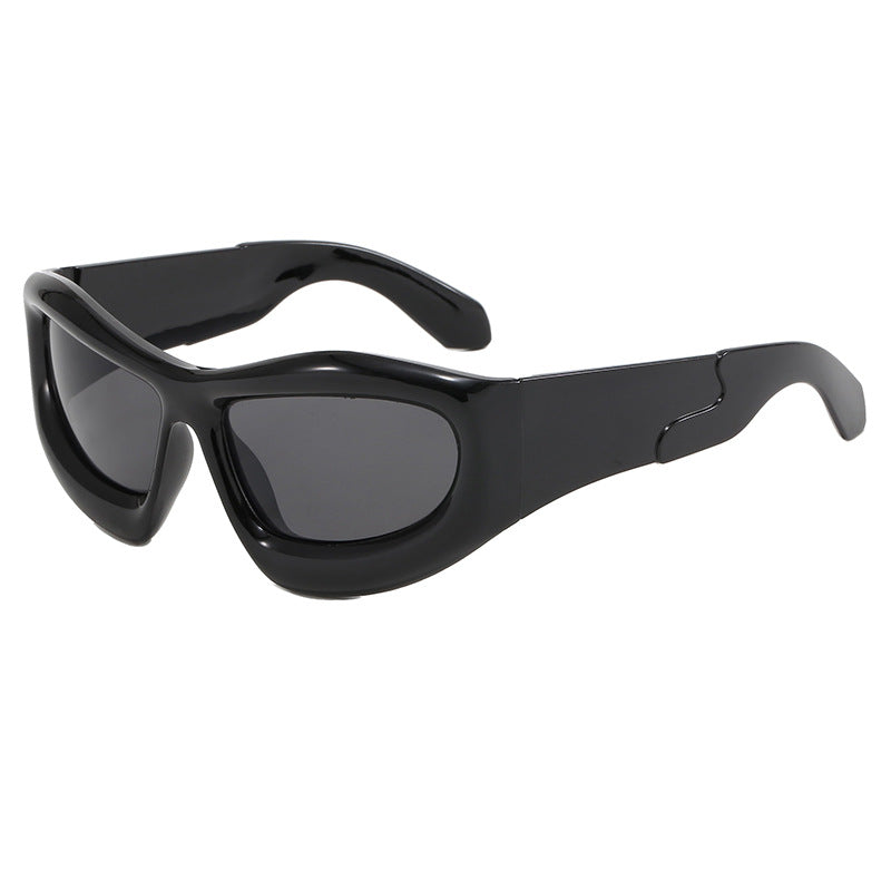 Damen Sportliche Sonnenbrille mit robustem, geometrischem Rahmendesign Karnz