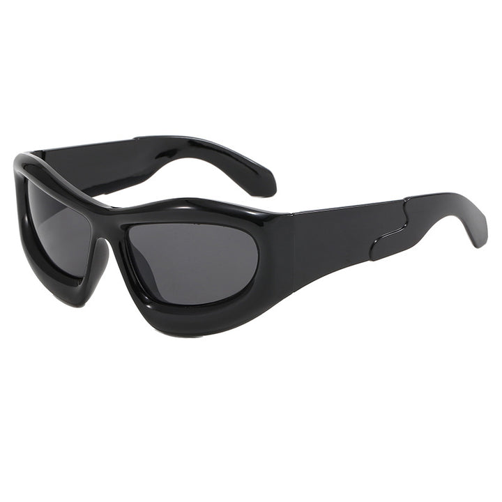 Damen Sportliche Sonnenbrille mit robustem, geometrischem Rahmendesign Karnz