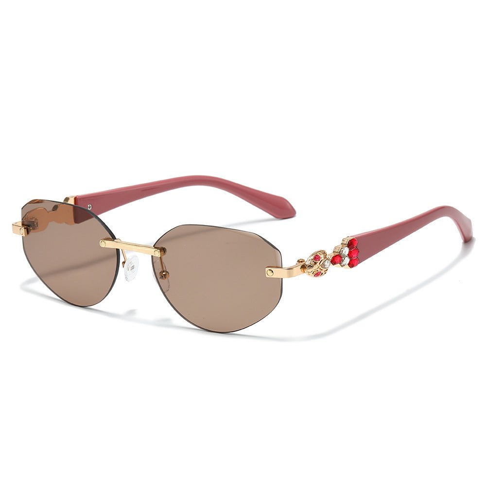 Dekorative Übergroße Schild-Sonnenbrille Karnz