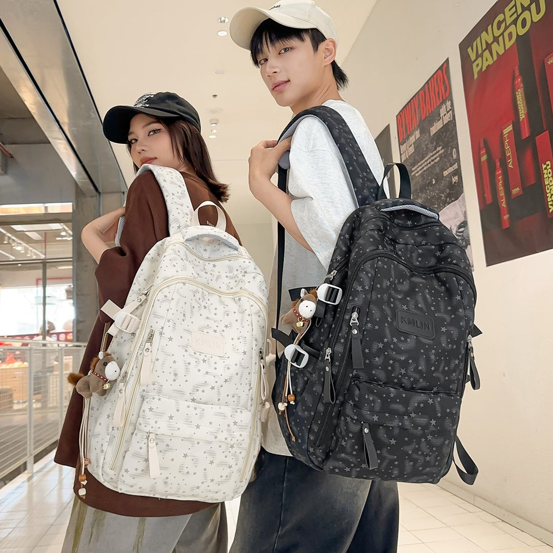 Stylische Multi-Taschen Stern-beschmückte Rucksack Karnz