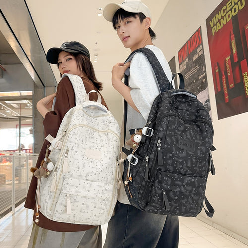 Stylische Multi-Taschen Stern-beschmückte Rucksack Karnz