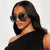 Damen modische Sonnenbrille mit trendigem Herz-Design Karnz