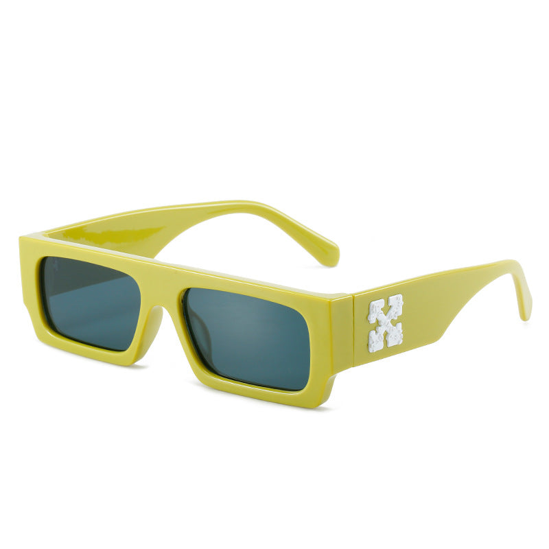 Damen stilvolle Oversized-Sonnenbrille mit ausgefallenem Design Karnz
