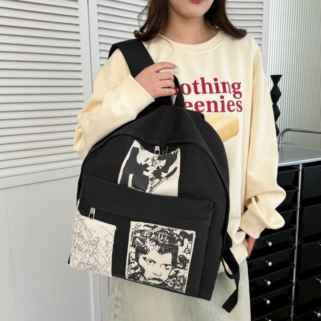 Modischer Rucksack mit Künstlerischen Prints Karnz