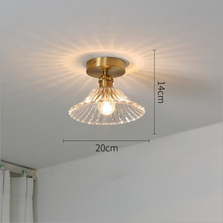 Elegante Glas Deckenleuchte