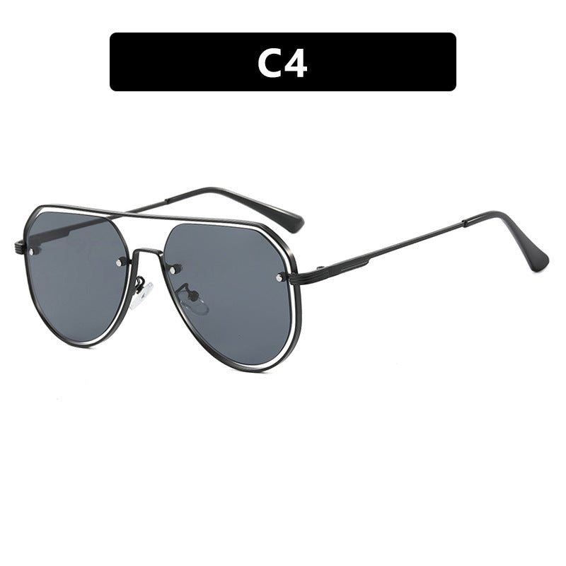 Damen stylische Piloten-Sonnenbrille mit innovativem Design und UV-Schutz Karnz