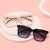 Damen stilvolle modische Sonnenbrille mit innovativem Design und trendigen Gläsern Karnz
